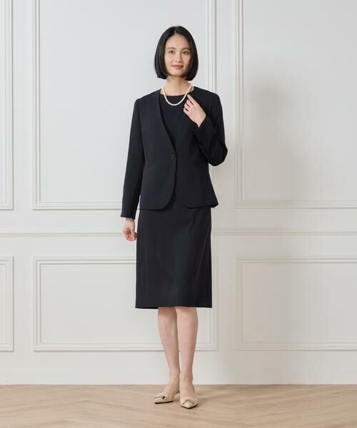 7-IDconcept / セブンアイディーコンセプト ミニ丈・ひざ丈ワンピース | 《大きいサイズ》7分袖ワンピース | 詳細27