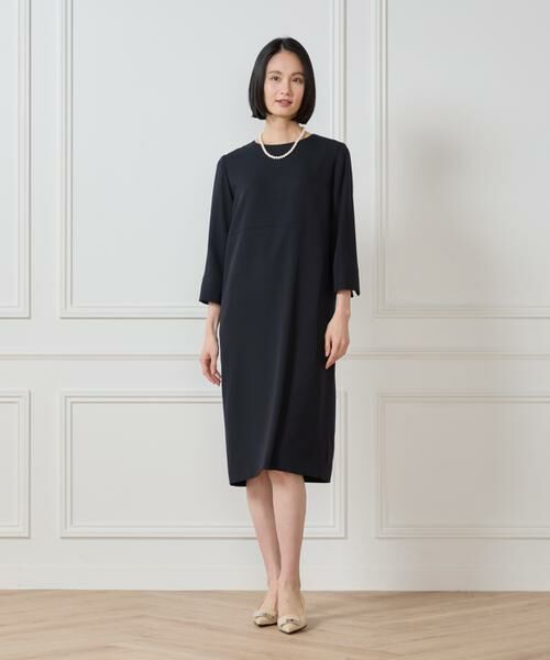 7-IDconcept / セブンアイディーコンセプト ミニ丈・ひざ丈ワンピース | 《大きいサイズ》7分袖ワンピース | 詳細24