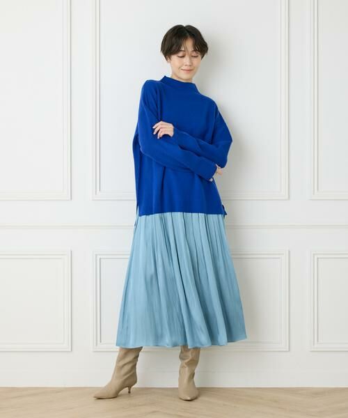 7-IDconcept / セブンアイディーコンセプト ニット・セーター | 《大きいサイズ》ミラノリブハイネックプルオーバー　　 | 詳細14