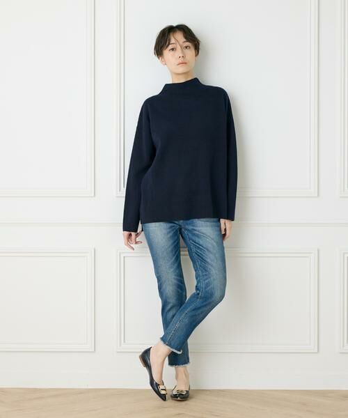 7-IDconcept / セブンアイディーコンセプト ニット・セーター | 《大きいサイズ》ミラノリブハイネックプルオーバー　　 | 詳細18