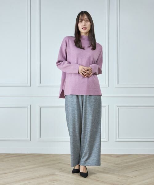 7-IDconcept / セブンアイディーコンセプト ニット・セーター | 《大きいサイズ》ミラノリブハイネックプルオーバー　　 | 詳細20