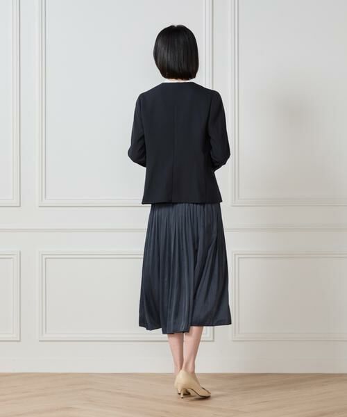 7-IDconcept / セブンアイディーコンセプト ミニ・ひざ丈スカート | サテンギャザースカート | 詳細4