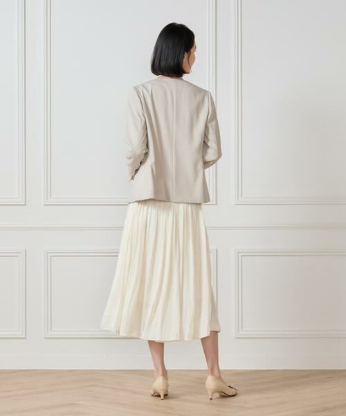 7-IDconcept / セブンアイディーコンセプト ミニ・ひざ丈スカート | サテンギャザースカート | 詳細9
