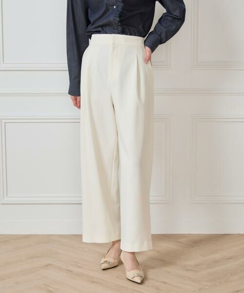 7-IDconcept / セブンアイディーコンセプト スラックス・ドレスパンツ | 《大きいサイズ》デニムライクワイドパンツ | 詳細1