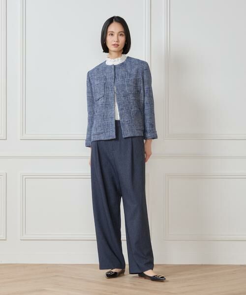 7-IDconcept / セブンアイディーコンセプト スラックス・ドレスパンツ | 《大きいサイズ》デニムライクワイドパンツ | 詳細10