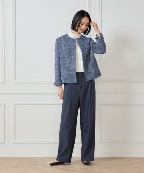 7-IDconcept / セブンアイディーコンセプト スラックス・ドレスパンツ | 《大きいサイズ》デニムライクワイドパンツ | 詳細11