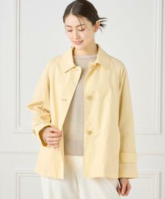 7-IDconcept / セブンアイディーコンセプト その他アウター | 《大きいサイズ》 ナイロンタッサーミドル丈ステンカラーコート　