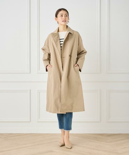 7-IDconcept / セブンアイディーコンセプト トレンチコート | 《大きいサイズ》ナイロンタッサートレンチコート | 詳細18