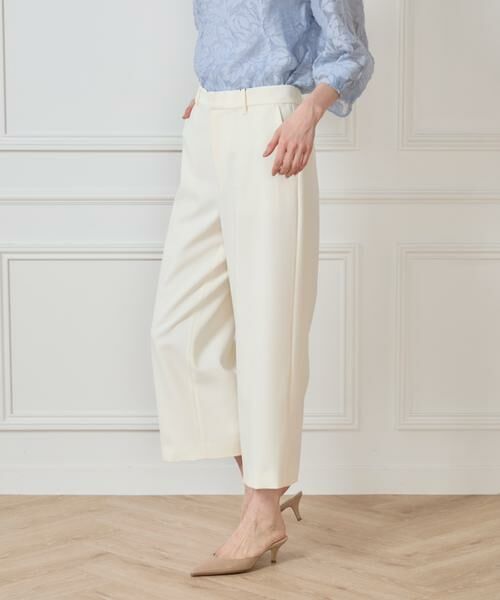 7-IDconcept / セブンアイディーコンセプト ショート・ハーフ・半端丈パンツ | 《大きいサイズ》デニムライククロップトパンツ | 詳細1