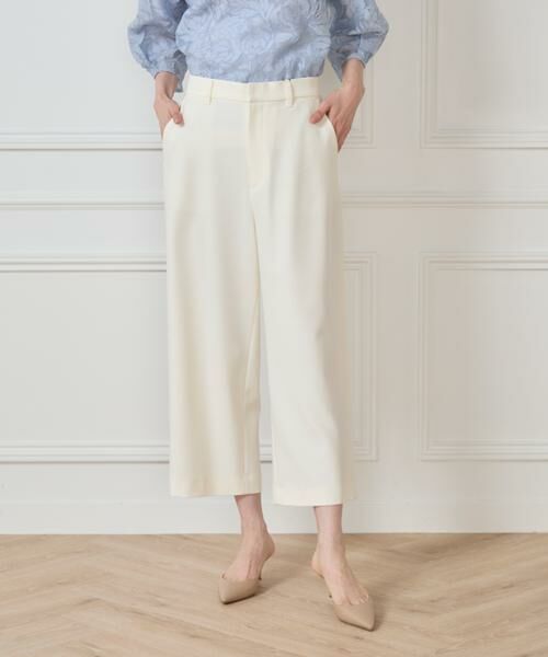 7-IDconcept / セブンアイディーコンセプト ショート・ハーフ・半端丈パンツ | 《大きいサイズ》デニムライククロップトパンツ | 詳細10