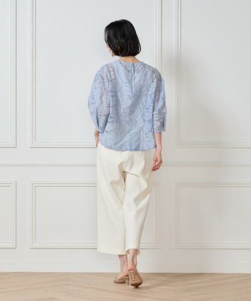 7-IDconcept / セブンアイディーコンセプト ショート・ハーフ・半端丈パンツ | 《大きいサイズ》デニムライククロップトパンツ | 詳細5