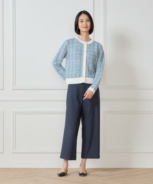 7-IDconcept / セブンアイディーコンセプト ショート・ハーフ・半端丈パンツ | 《大きいサイズ》デニムライククロップトパンツ | 詳細7