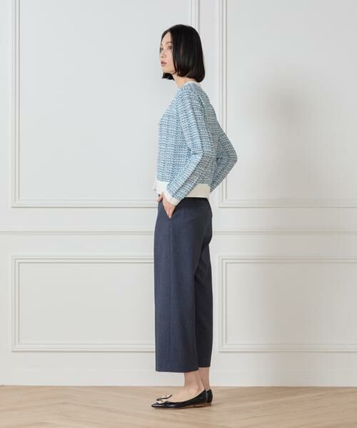 7-IDconcept / セブンアイディーコンセプト ショート・ハーフ・半端丈パンツ | 《大きいサイズ》デニムライククロップトパンツ | 詳細8