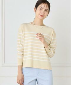 7-IDconcept / セブンアイディーコンセプト ニット・セーター | ボーダーニットプルオーバー