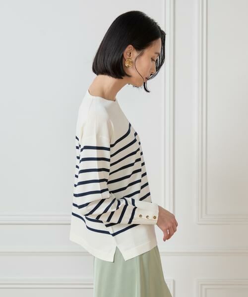 7-IDconcept / セブンアイディーコンセプト ニット・セーター | ボーダーニットプルオーバー | 詳細15