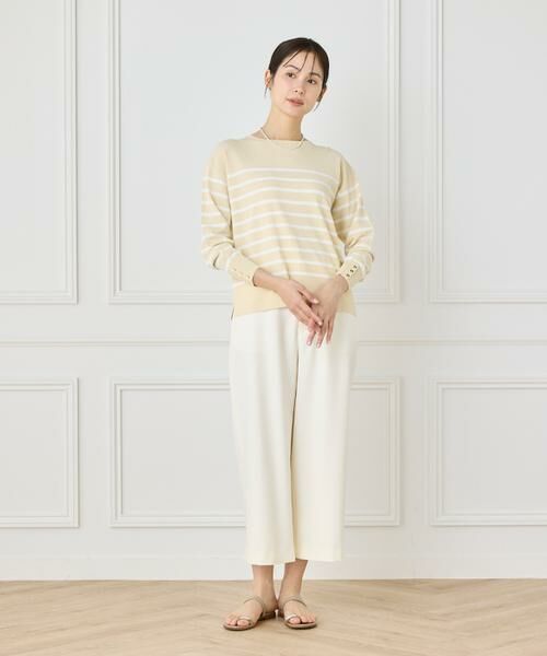 7-IDconcept / セブンアイディーコンセプト ニット・セーター | 《大きいサイズ》ボーダーニットプルオーバー | 詳細10