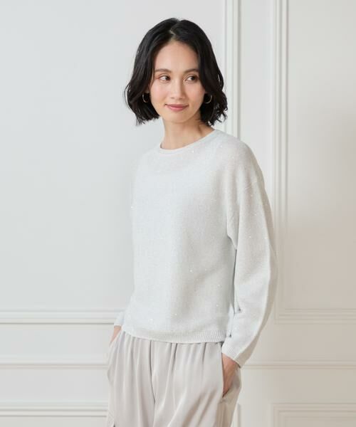 7-IDconcept / セブンアイディーコンセプト ニット・セーター | 《大きいサイズ》スパンコールニット | 詳細10