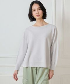 7-IDconcept / セブンアイディーコンセプト ニット・セーター | 《大きいサイズ》 ホールガーメントボートネックニット《Cuoo PLUS》