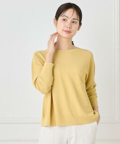 7-IDconcept / セブンアイディーコンセプト ニット・セーター | 《大きいサイズ》 ホールガーメントボートネックニット《Cuoo PLUS》