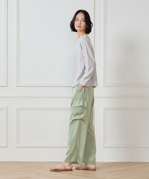 7-IDconcept / セブンアイディーコンセプト ニット・セーター | 《大きいサイズ》 ホールガーメントボートネックニット《Cuoo PLUS》 | 詳細17