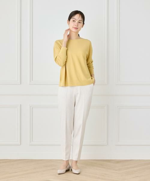 7-IDconcept / セブンアイディーコンセプト ニット・セーター | 《大きいサイズ》 ホールガーメントボートネックニット《Cuoo PLUS》 | 詳細19