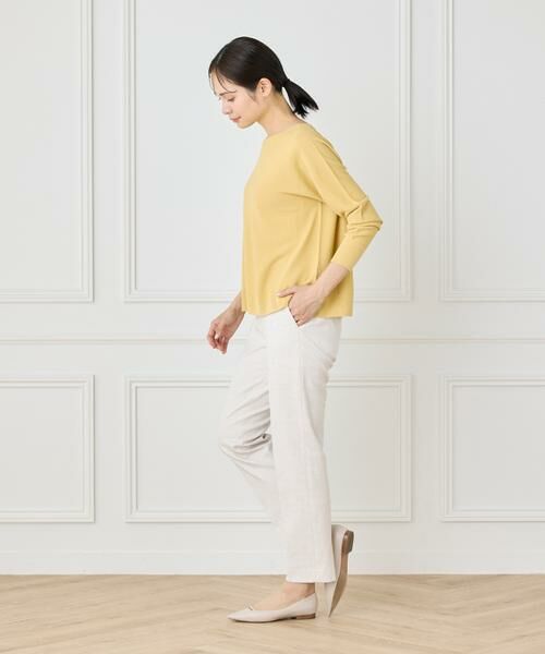 7-IDconcept / セブンアイディーコンセプト ニット・セーター | 《大きいサイズ》 ホールガーメントボートネックニット《Cuoo PLUS》 | 詳細21