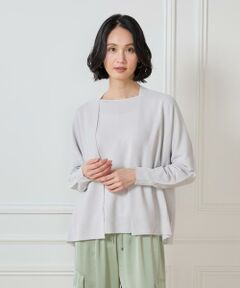 7-IDconcept / セブンアイディーコンセプト カーディガン・ボレロ | 《大きいサイズ》 ホールガーメントカーディガン《Cuoo PLUS》