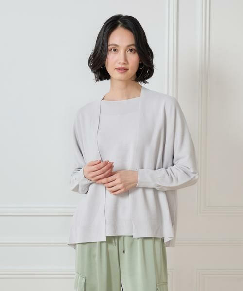 7-IDconcept / セブンアイディーコンセプト カーディガン・ボレロ | 《大きいサイズ》 ホールガーメントカーディガン《Cuoo PLUS》 | 詳細1