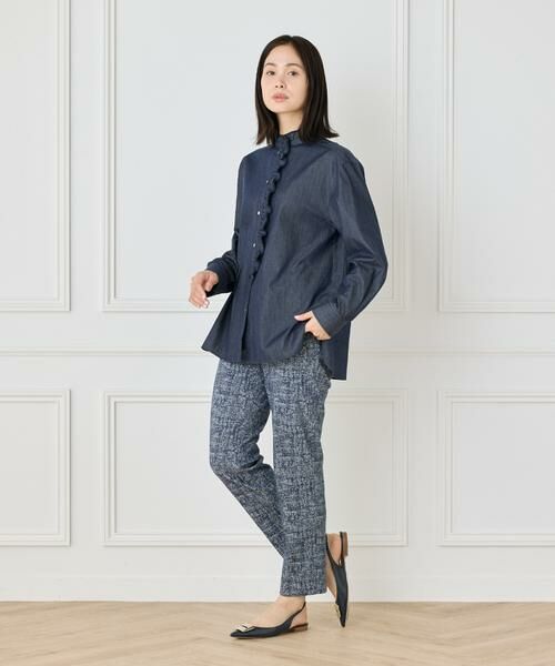 7-IDconcept / セブンアイディーコンセプト シャツ・ブラウス | デニム調フリルシャツ | 詳細2