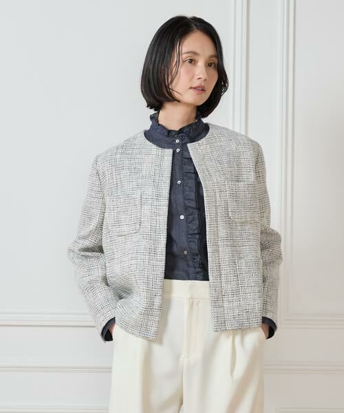 7-IDconcept / セブンアイディーコンセプト シャツ・ブラウス | デニム調フリルシャツ | 詳細7