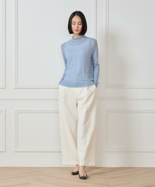 7-IDconcept / セブンアイディーコンセプト カットソー | シアーハイネックプルオーバー | 詳細2