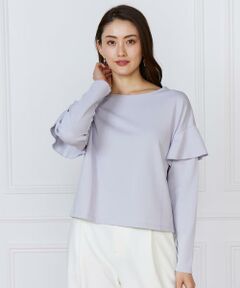 7-IDconcept / セブンアイディーコンセプト Tシャツ | 《大きいサイズ》肩フレアプルオーバー