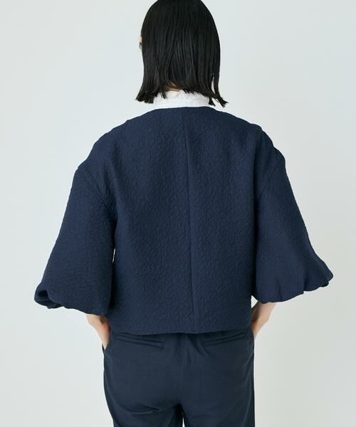 7-IDconcept / セブンアイディーコンセプト ノーカラージャケット | バルーンスリーブJQブルゾン | 詳細12