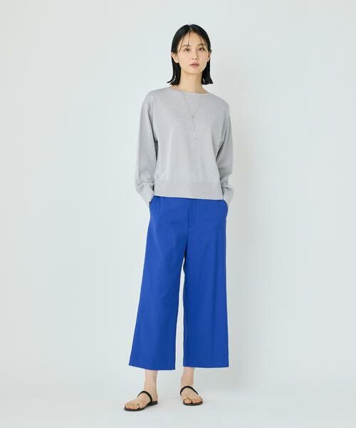 7-IDconcept / セブンアイディーコンセプト ショート・ハーフ・半端丈パンツ | 《大きいサイズ》ワイドクロップトパンツ | 詳細2