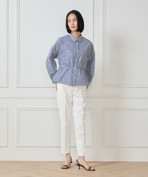 7-IDconcept / セブンアイディーコンセプト シャツ・ブラウス | ウエストシャーリング ストライプブラウス | 詳細6