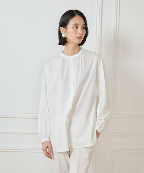 7-IDconcept / セブンアイディーコンセプト シャツ・ブラウス | バンドカラーブラウス | 詳細15