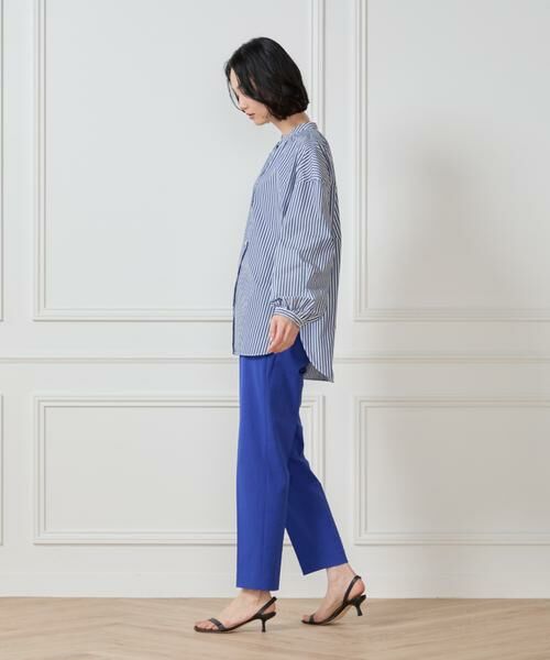 7-IDconcept / セブンアイディーコンセプト シャツ・ブラウス | バンドカラーストライプブラウス　 | 詳細5