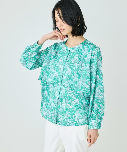 7-IDconcept / セブンアイディーコンセプト シャツ・ブラウス | ケープディテールブラウス | 詳細19