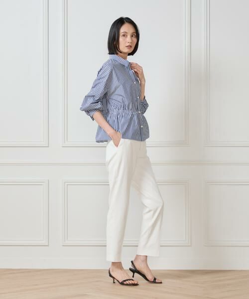7-IDconcept / セブンアイディーコンセプト シャツ・ブラウス | 《大きいサイズ》ウエストシャーリング ストライプブラウス | 詳細3