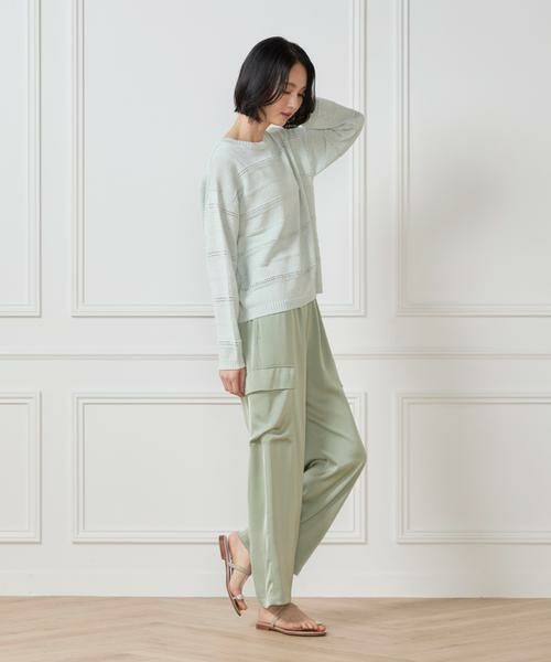 7-IDconcept / セブンアイディーコンセプト ニット・セーター | 《大きいサイズ》ボートネックニット | 詳細4