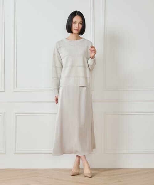 7-IDconcept / セブンアイディーコンセプト ニット・セーター | 《大きいサイズ》ボートネックニット | 詳細5