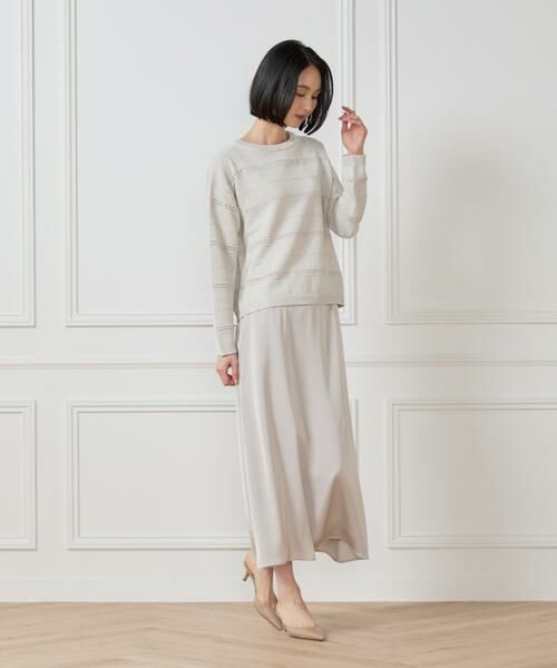 7-IDconcept / セブンアイディーコンセプト ニット・セーター | 《大きいサイズ》ボートネックニット | 詳細6