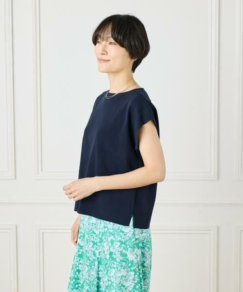 7-IDconcept / セブンアイディーコンセプト ニット・セーター | 《大きいサイズ》ノースリーブニットプルオーバー | 詳細15