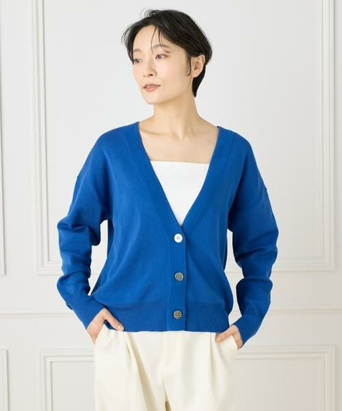 7-IDconcept / セブンアイディーコンセプト カーディガン・ボレロ | 《大きいサイズ》Ｖネックカーディガン | 詳細22