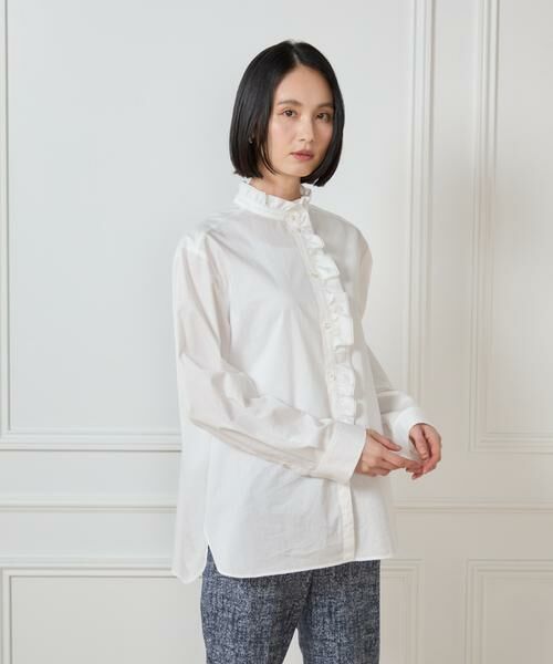 7-IDconcept / セブンアイディーコンセプト シャツ・ブラウス | 《大きいサイズ》フリルシャツ | 詳細1