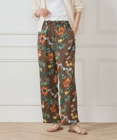 7-IDconcept / セブンアイディーコンセプト その他パンツ | 《大きいサイズ》ボタニカルプリントイージーパンツ
