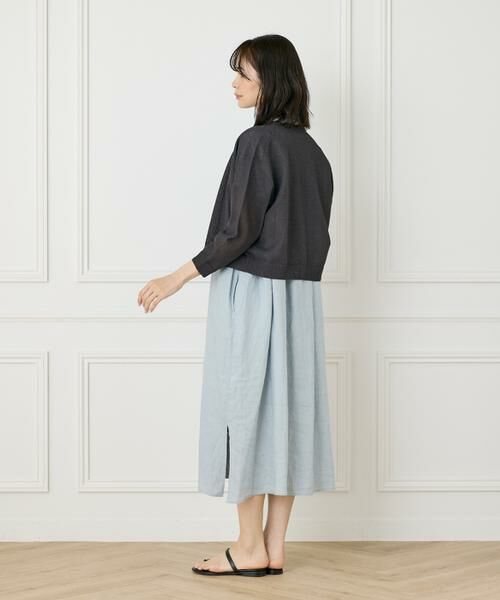 7-IDconcept / セブンアイディーコンセプト カーディガン・ボレロ | 《大きいサイズ》透かし柄カーディガン | 詳細11