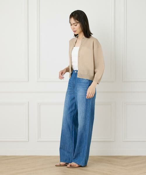 7-IDconcept / セブンアイディーコンセプト カーディガン・ボレロ | 《大きいサイズ》透かし柄カーディガン | 詳細7