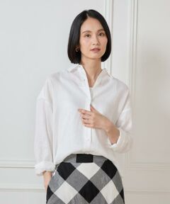 7-IDconcept / セブンアイディーコンセプト シャツ・ブラウス | 《大きいサイズ》リネンシャツ