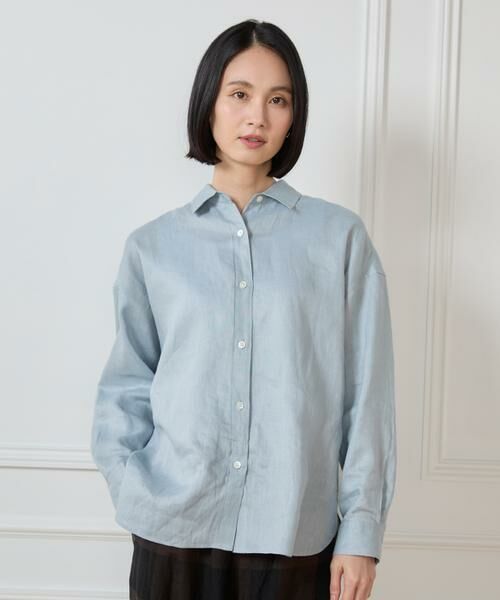 7-IDconcept / セブンアイディーコンセプト シャツ・ブラウス | 《大きいサイズ》リネンシャツ | 詳細24
